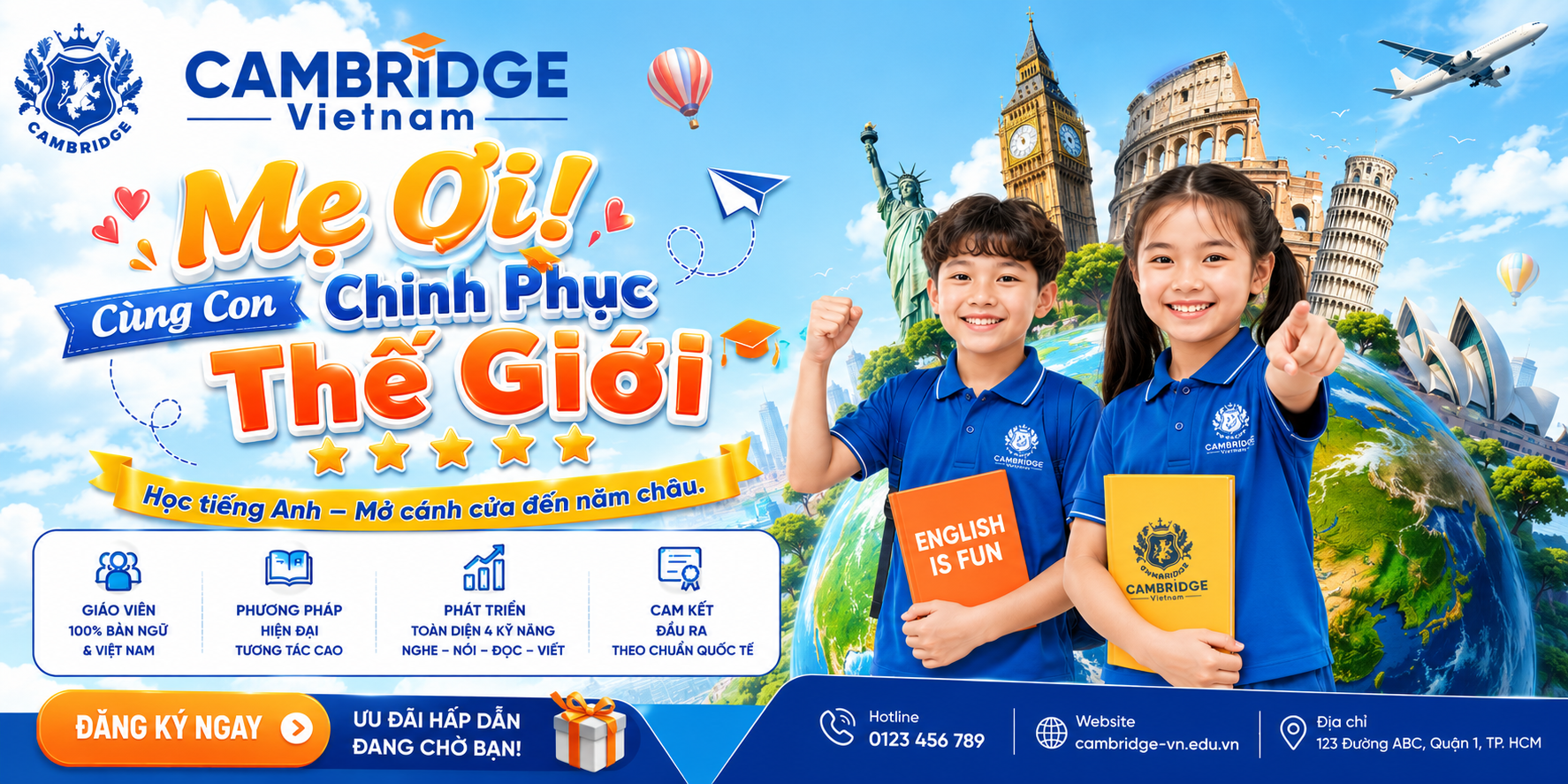 Khơi mở tiềm năng tiếng Anh tại Cambridge Vietnam
