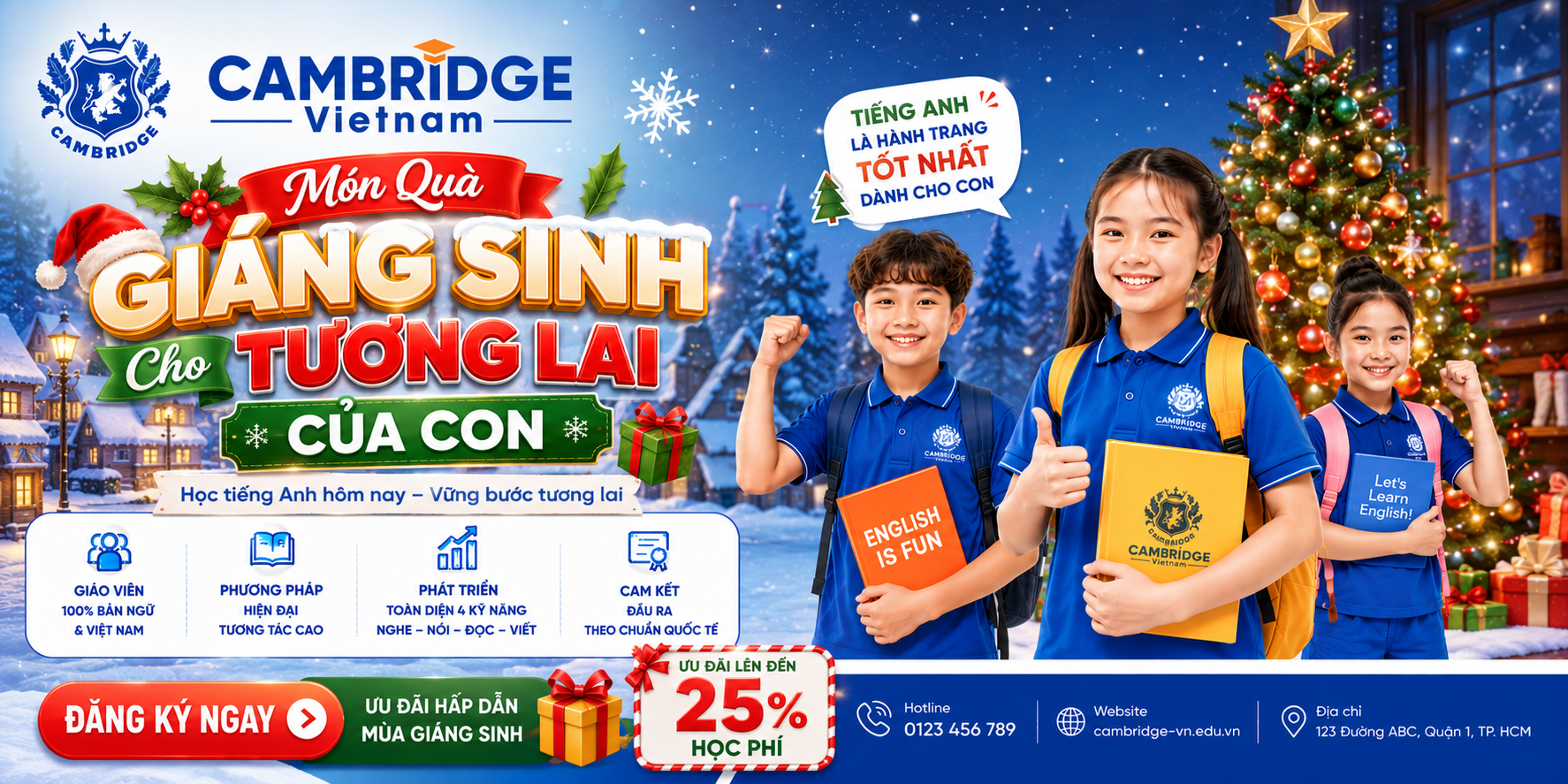 Môi trường học tập tích cực tại Cambridge Vietnam